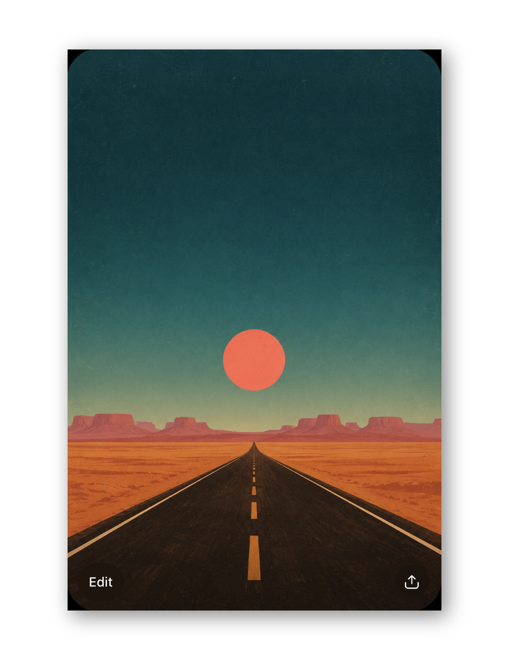 Chungus Art — Mirage Run canvas print